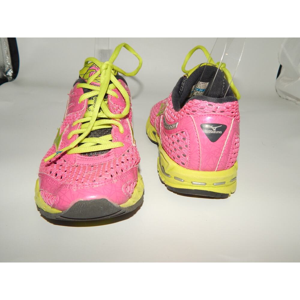 Mizuno Wave Precision 13 Women Sneaker Size 8 Pink Green - Picture 8 of 8